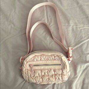 Quilted Pink Crossbody Bag